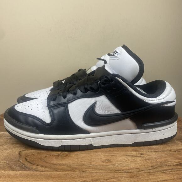 Nike Dunk Twist Low Panda Womens Black And White Size 10 Shoes DZ2794-001 - Picture 2 of 12